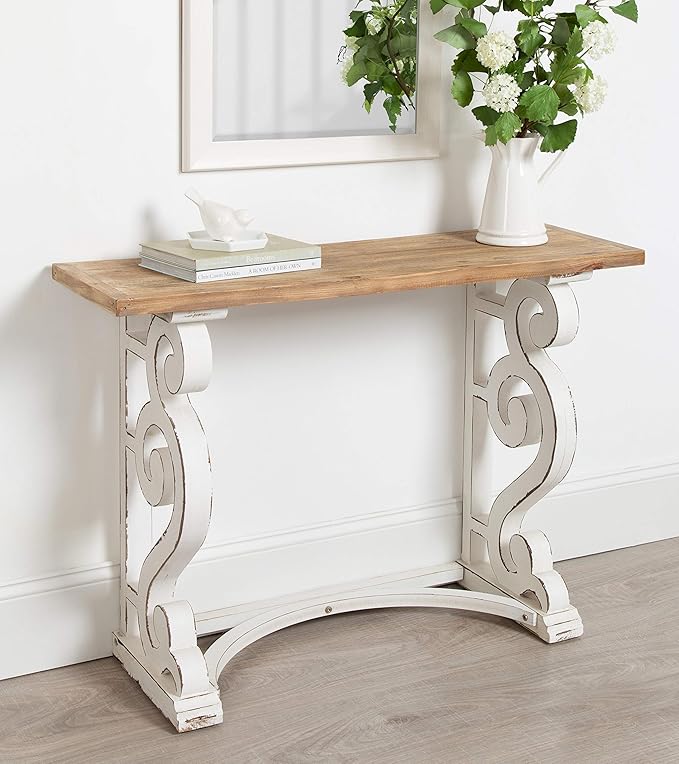 Kate and Laurel Wyldwood Country French Solid Wood Console Table - Image 2