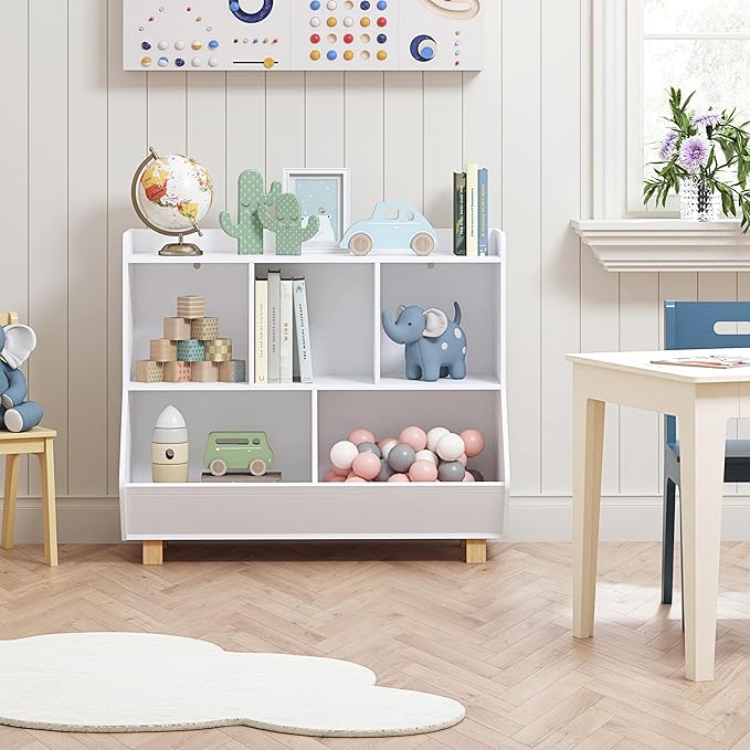 UTEX Toy Storage Organizer, Kids Bookshelf and Toy Storage - Image 3