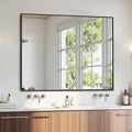 Bathroom Mirror 48" x 36", Large Rectangle Wall Mirror, Entryway Decor by Unknown