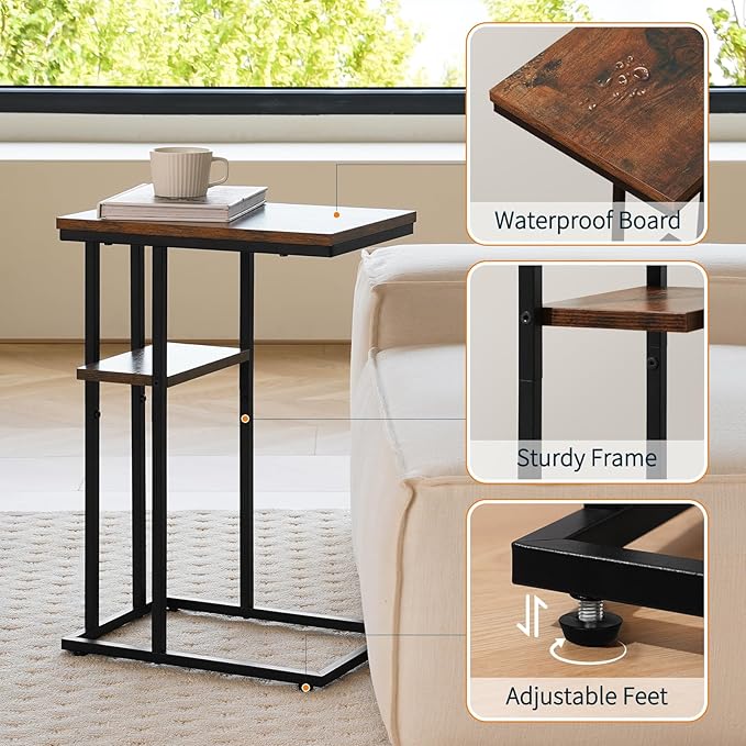 Yoobure C Shaped End Table, Side Table - Image 8