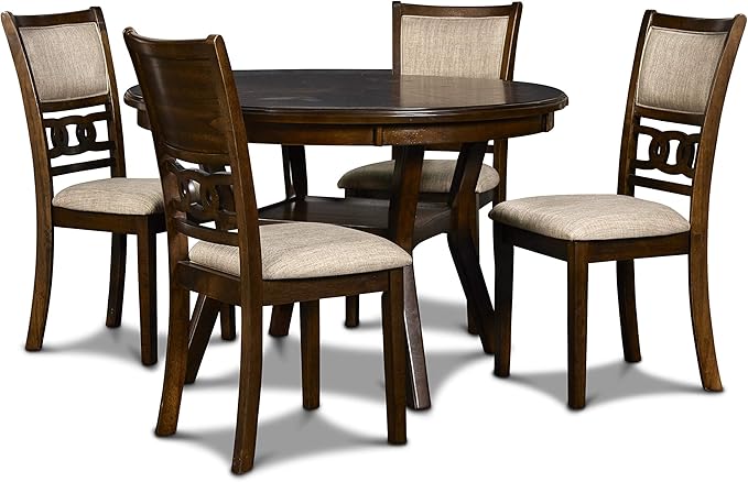 New Classic Furniture Gia 5-Piece Round Dining Set by NewClassicFurniture