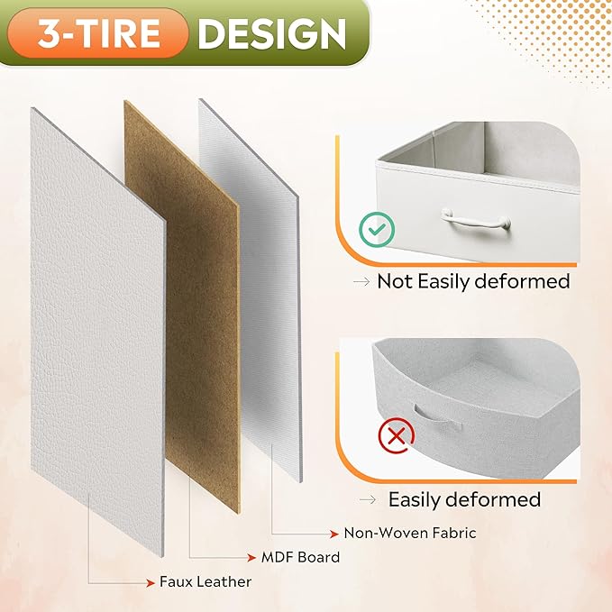 DEVAISE 2 Drawer Fabric Vertical Filing Cabinet, Rolling Printer Stand - Image 7