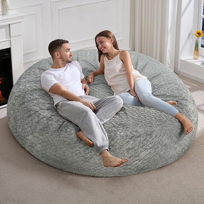 Hobestluk 6ft Bean Bag Chairs for Adults Large Beanbag Chair - Image 6