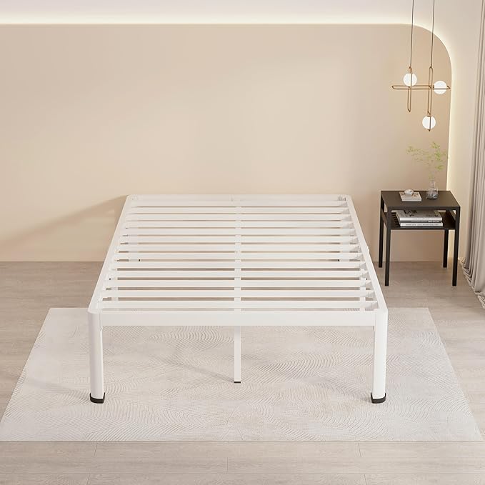 MAF 18 Inch Full Size Bed Frame White - Image 8