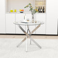 Glass Dining Table Modern Kitchen Table by Goldfan