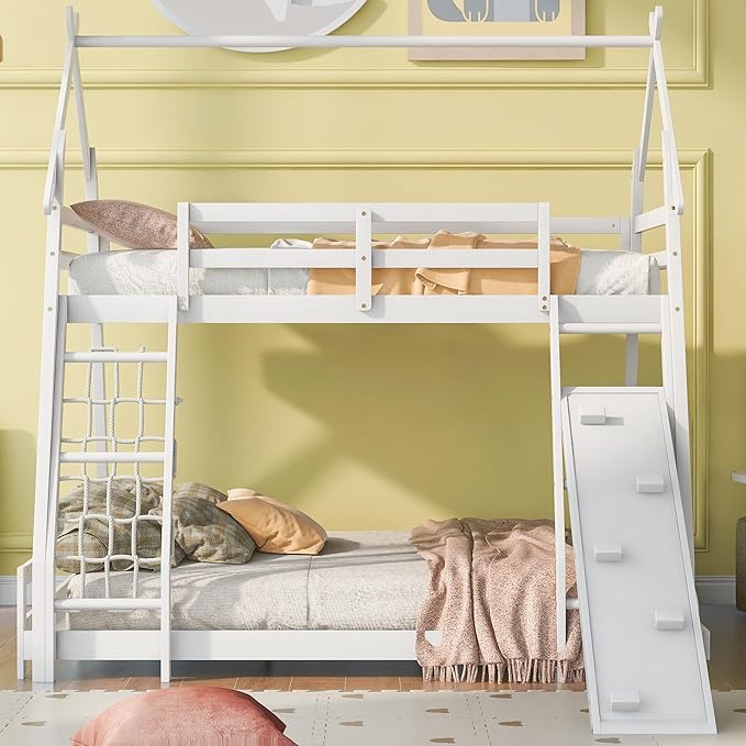 Twin Over Queen House Bunk Bed - Image 3