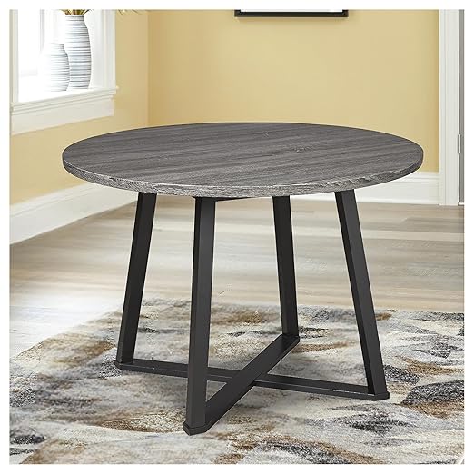 Signature Design by Ashley Centiar Mid Century Round Dining Room Table - Image 2