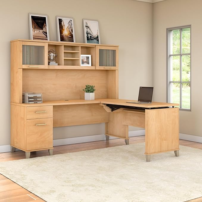 Bush Furniture Somerset 3 Position Sit to Stand L Shaped Desk - Image 4