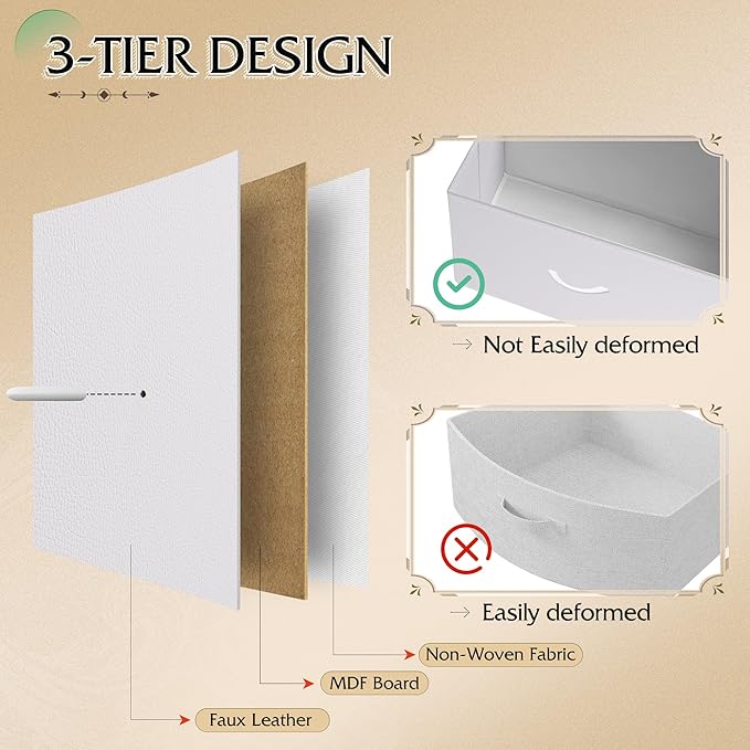 WLIVE Dresser for Bedroom with 8 Drawers, Wide Fabric Dresser for Storage and - Image 6