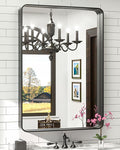 TokeShimi 24 x 36 Inch Black Mirror Wall Mirror by RefinedBathroomAccessories