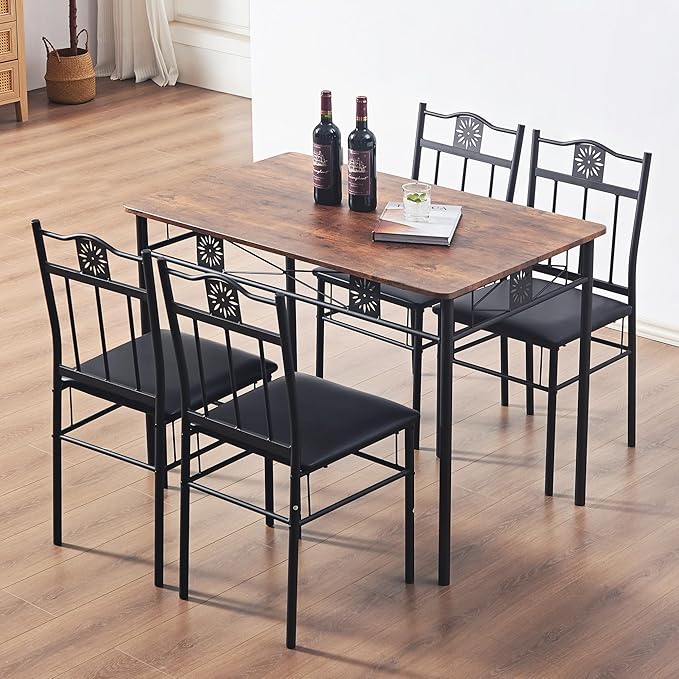 VECELO Kitchen Dining Room Table Sets - Image 2
