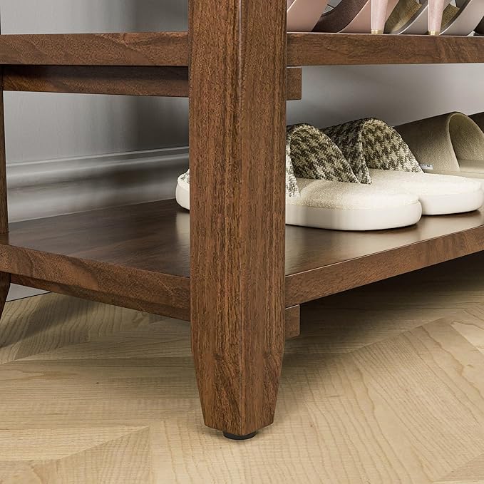 Wooden Storage Shoe Bench, Entryway Bench - Image 8