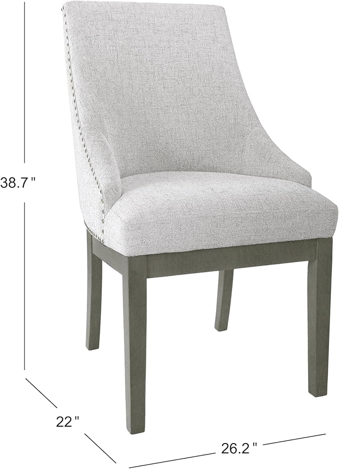 HomePop Home Decor | Upholstered Anywhere Dining Chair | Accent Chairs - Image 3