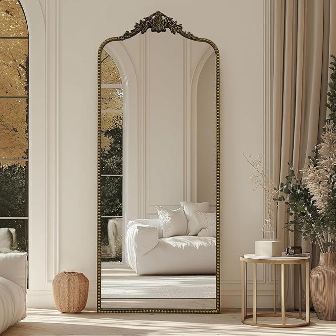 G-LEAF Vintage Baroque Full Length Floor Mirror 75"X30", Victorian Antique by G-LEAF