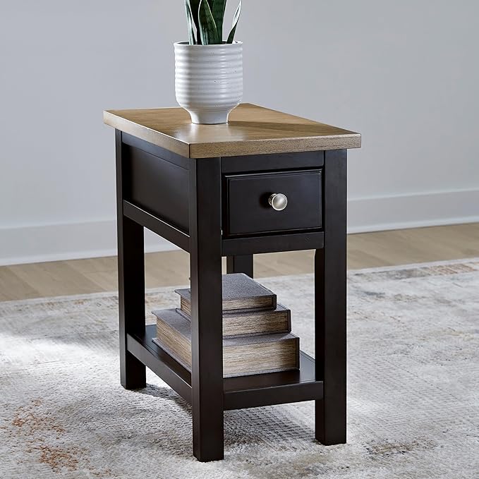Signature Design by Ashley Drazmine Casual 1 Drawer Chair Side End Table - Image 2