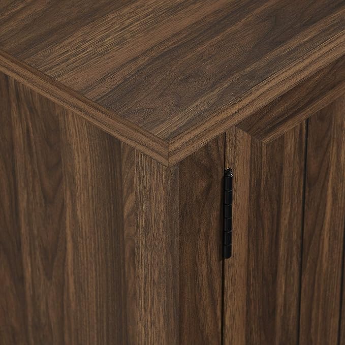Walker Edison Buren Classic Grooved Door TV Stand - Image 5