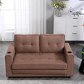 ERYE 3 Fold Tufted Upholstered Futon Sofa Bed Modern Convertible Foldable Floor by Unknown