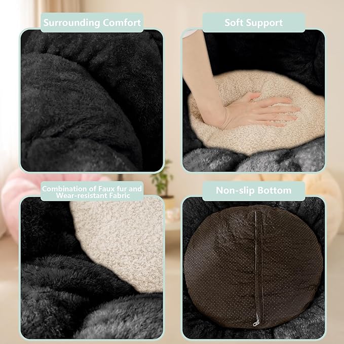 Pumpkin Bean Bag Sofa Chair, Bean Bag Chair - Image 4