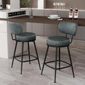 Counter Height Bar Stools, Faux Leather Kitchen Counter Stools by ErdoruLiving