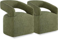 Upholstered Dining Chairs with Casters Easy Assembly Require Modern Barrel by Kislot