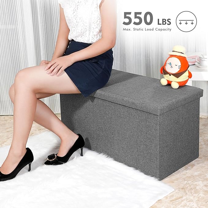 B FSOBEIIALEO Storage Ottoman - Image 5