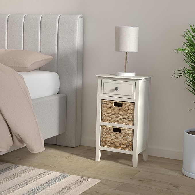 Safavieh Home Collection Everly Drawer Vintage Grey 1-Drawer 2 Removable - Image 2