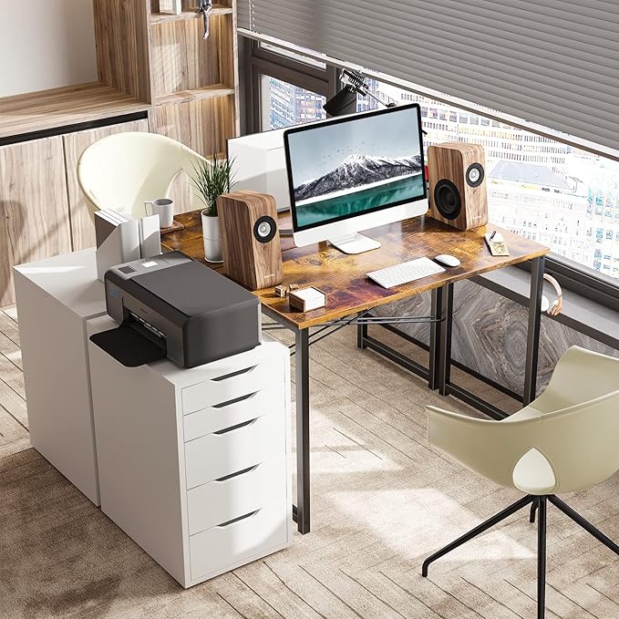 Coleshome 32 Inch Computer Desk, Modern Simple Style Desk - Image 2