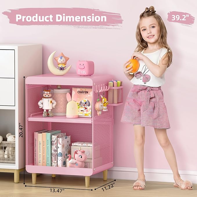 Kids Nightstand, Kids Bedside Table, Teen Girls Night Stand, Toddler Night Stand - Image 3
