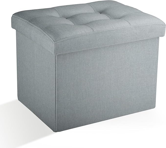 Ottoman Storage Ottoman Foot Rest Stool Foldable Bench by DOCVANIA