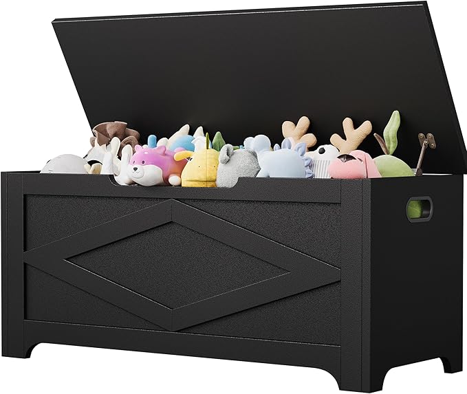 GarveeHome 39.4" Storage Chest, Wooden Storage Bench by GarveeHome