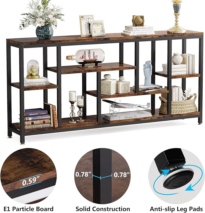 Tribesigns Console Sofa Table, 70.9 inch Extra Long Table Behind Couch - Image 7