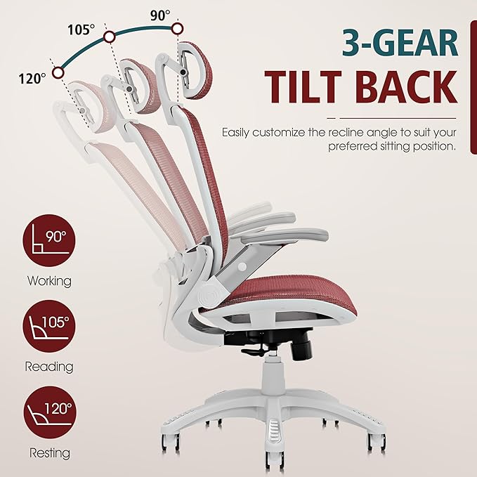 GABRYLLY Ergonomic Office Chair, High Back Home Desk Chair - Image 8