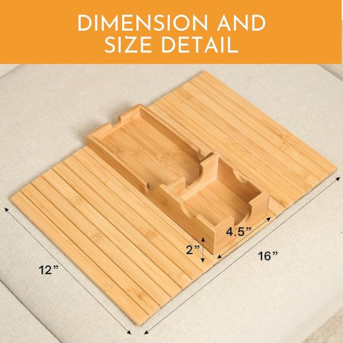 Couch Cup Holder Tray - Image 2