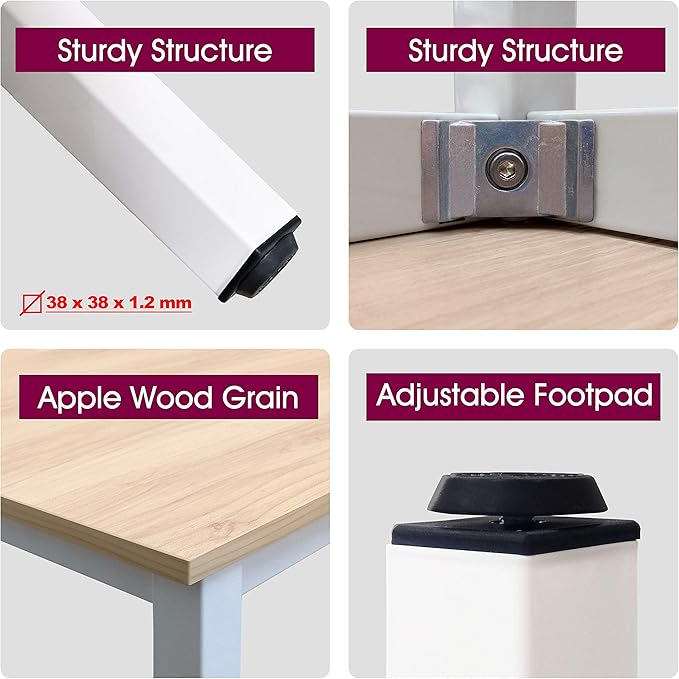 47 inch Large Computer Desk Wood, Modern Simple Style Desk - Image 3