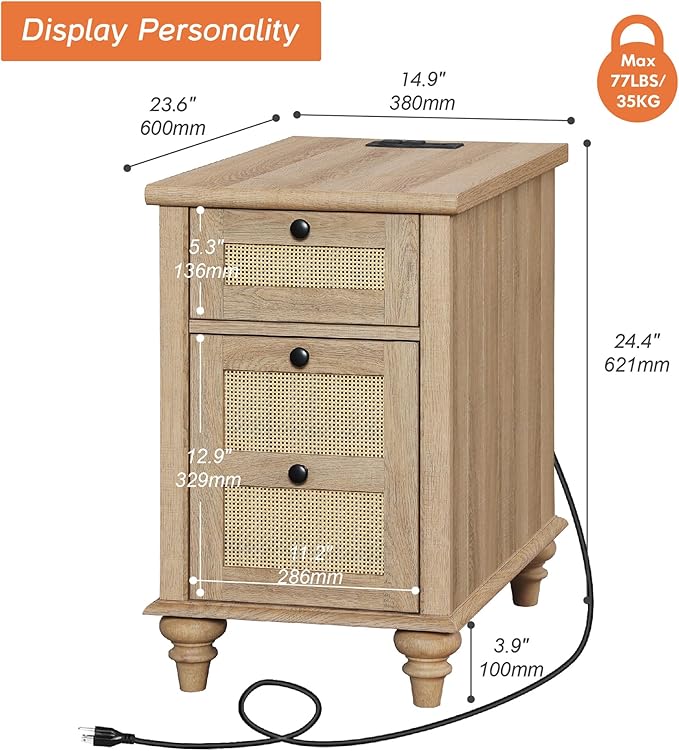 WAMPAT Farmhouse End Table - Image 2