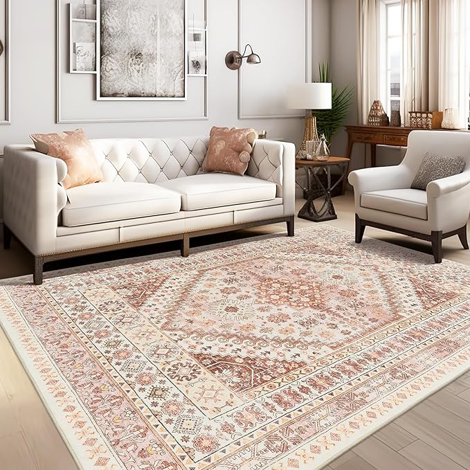 zesthome 8x10 Area Rugs for Living Room, Non-Slip Backing Washable Rugs - Image 3