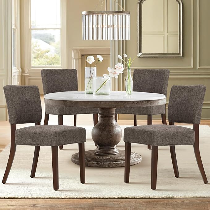 COLAMY Mid Century Modern Dining Chairs Set of 4, Upholstered Kitchen Chairs - Image 2
