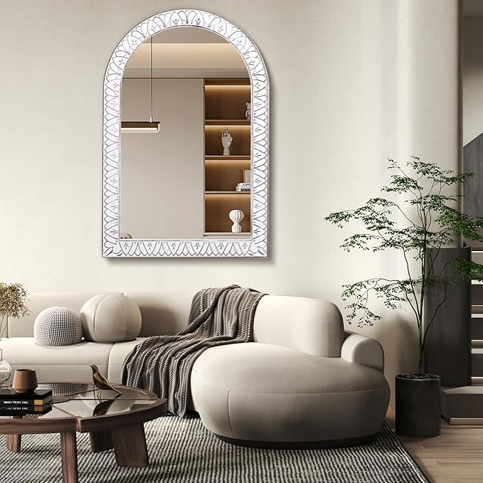 36x24 Inch Arched Wall Mirror - Image 3