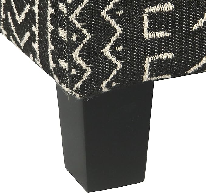 Homepop Home Decor | K7342-F2267 | Classic Square Storage Ottoman - Image 6