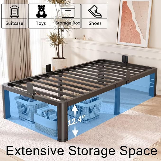 FUIOBYVV 14 Inch Twin XL Bed Frame - Image 5
