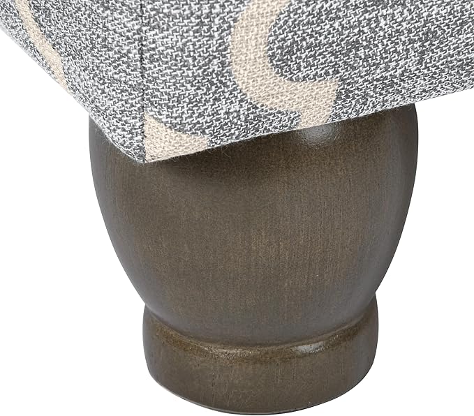 Home Decor | Upholstered MediumRectangular Storage Ottoman | Hinged Lid Ottoman - Image 8