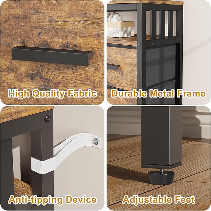 9 Drawer Dresser TV Stand up to - Image 8