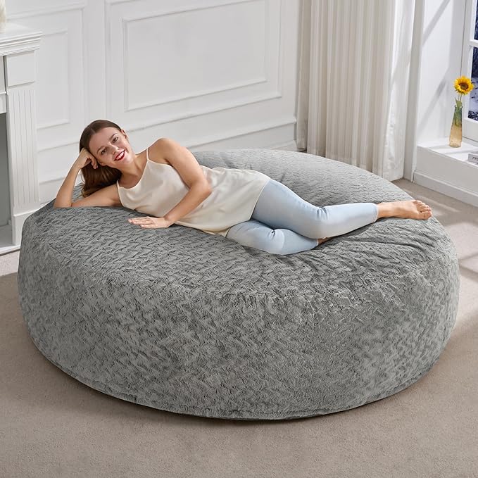 Hobestluk 6ft Bean Bag Chairs for Adults Large Beanbag Chair by YourHomeDeservesMore