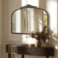 Micasso Bronze Vintage Wall Mirror: 24"x 32" French Baroque Antique Arched Wall by Micasso