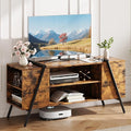 Garvee 47 Inch TV Stand with Slanted Metal Legs, Industrial Media Console with by Garvee