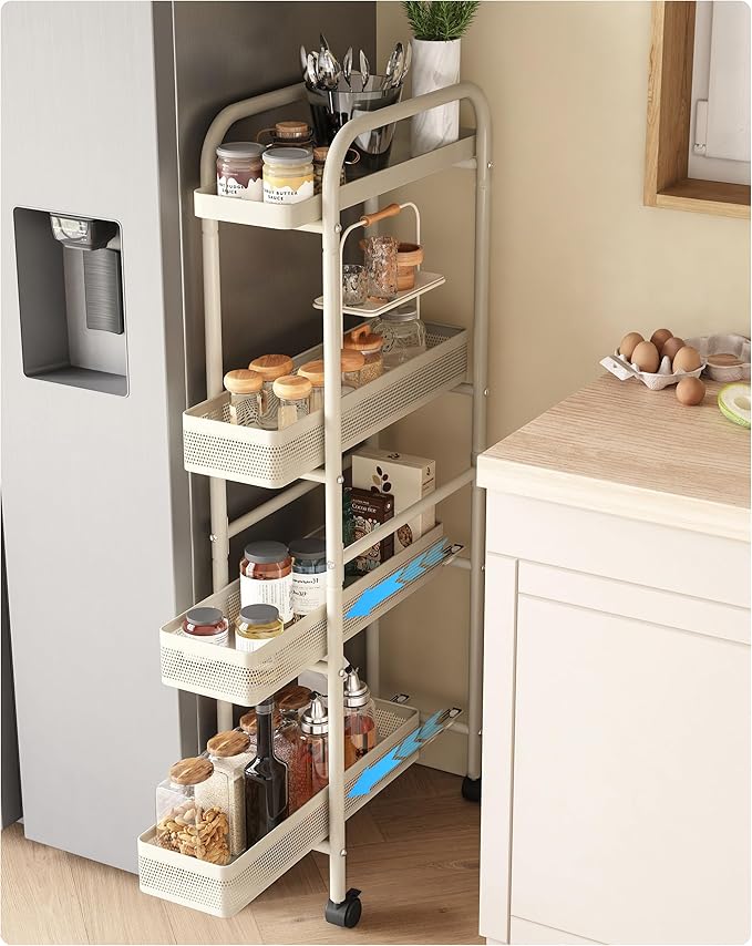 UMDONX Slim Storage Cart 4 Tier by UMDONXBuyNow