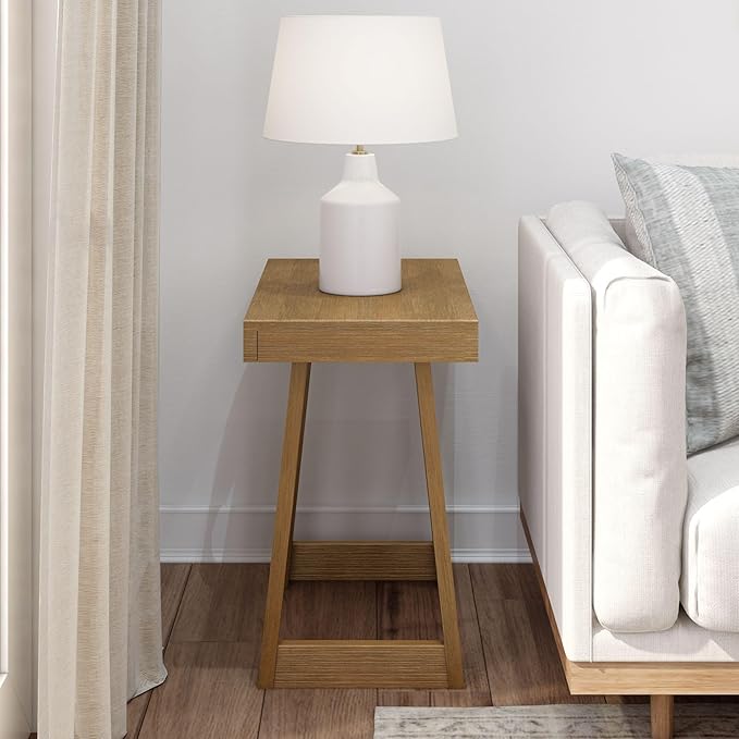 Plank+Beam Classic Rectangular Side Table, Slim Side Table - Image 2