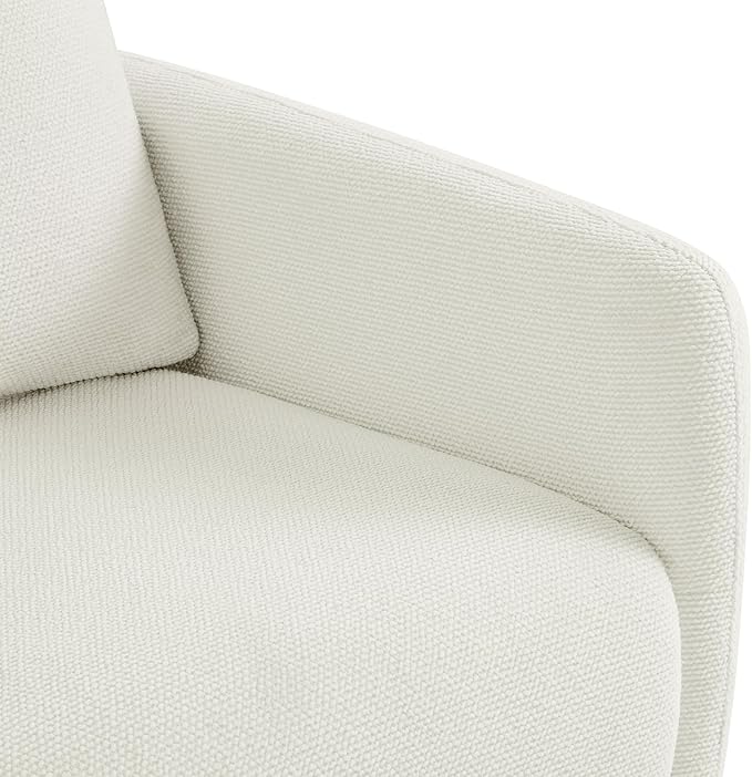 Modern Swivel Accent Chair, 360° Rotating Round Barrel Armchair - Image 7