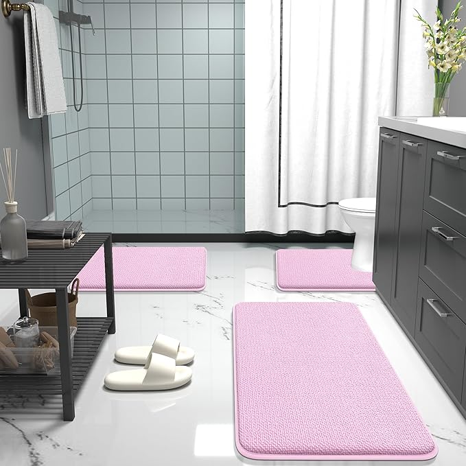 OLANLY Thick Memory Foam Bath Mat Rug 30x20, Extra Soft Absorbent Bathroom Rug - Image 7