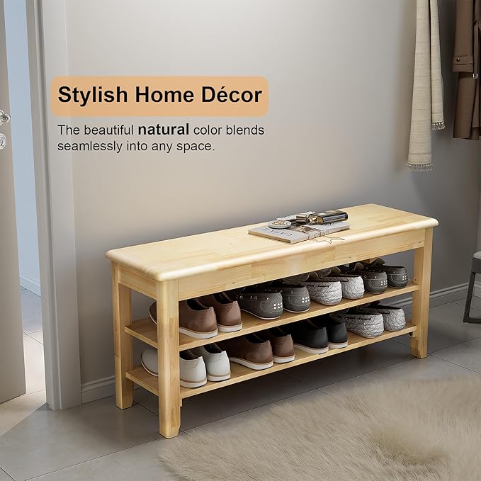 Shoe Storage Bench for Entryway - Image 7